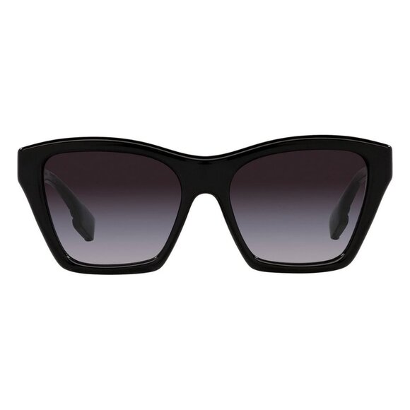 A1484Z New BURBERRY Arden Black Square BE4391 30018G Sunglasses Women - Picture 2 of 4